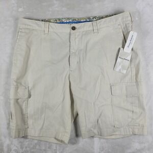 Tommy Bahama Coastal Key Shorts Men's 38 White 9" Inseam‎ Golf Beach Cargo NWT